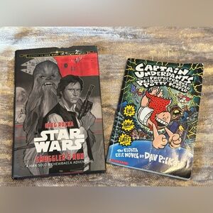 Star Wars and Captain Underpants Books